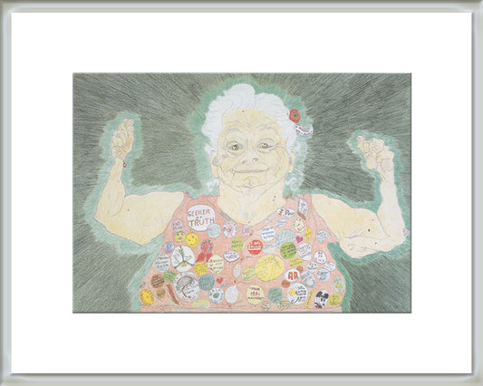 Framed Small Print - Her Strength Is In Her Principles