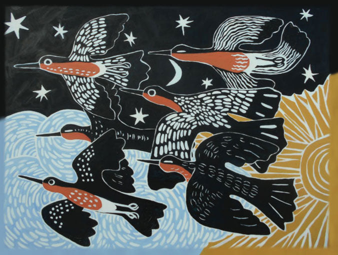 Holiday Card - Endurance (Red Knots)