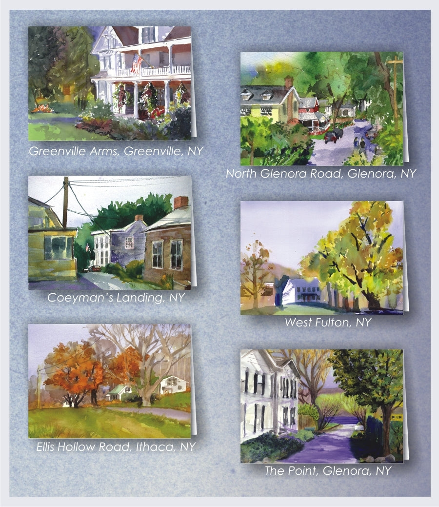 Gift Folio - Houses of Central New York by Lucie Wellner - Package of Six