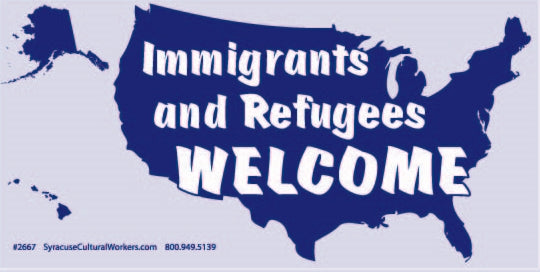 Sticker - Immigrants and Refugees Welcome
