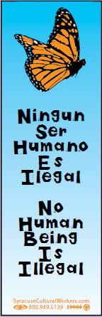 Bookmark - No Human Being Is Illegal