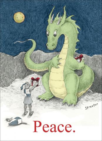 Notecard - Peaceful Dragon