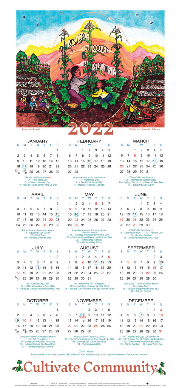 Poster Calendar - 2022 Poster Calendar