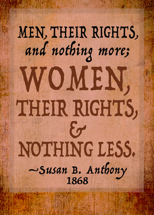 Notecard - Susan B. Anothony - QuoteNote