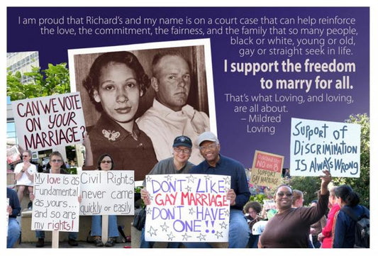 Postcard - Mildred Loving: I Support Gay Marriage