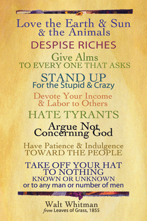 Postcard - Walt Whitman: What You Shall Do