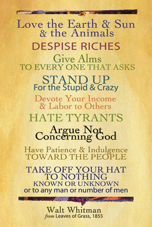 Postcard - Walt Whitman: What You Shall Do