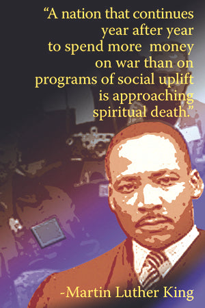 Postcard - MLK On US War Budget