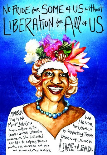 Postcard - Marsha "Pay It No Mind" Johnson
