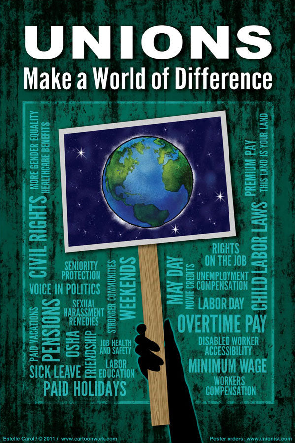 Postcard - Unions Make a World of Difference