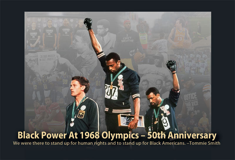 Postcard - Black Power at 1968 Olympics