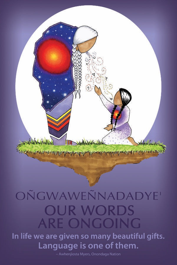 Postcard - Our Words Are Ongoing: Preserving Indigenous Languages