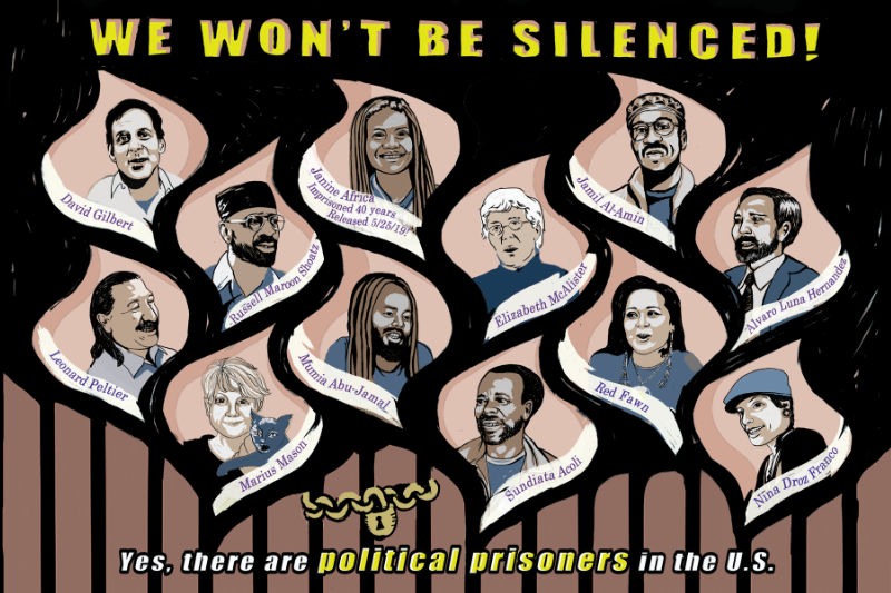 Postcard - Political Prisoners in the USA