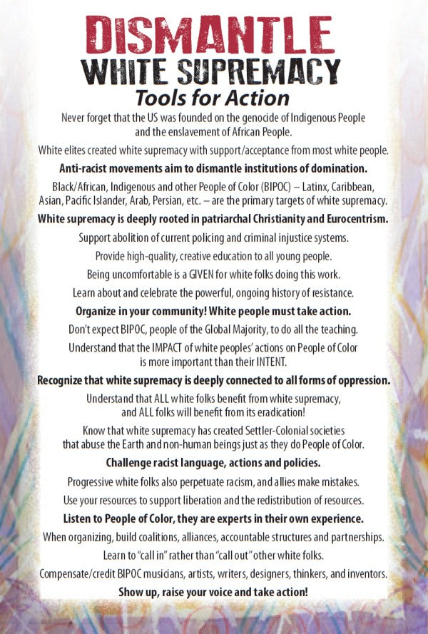 Postcard - Dismantle White Supremacy