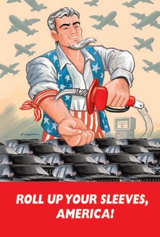 Postcard - Roll Up Your Sleeves America!