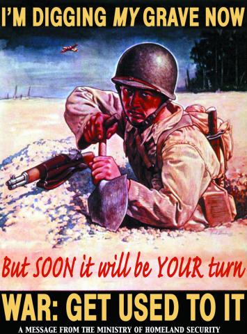 Postcard - War: Get Used To It