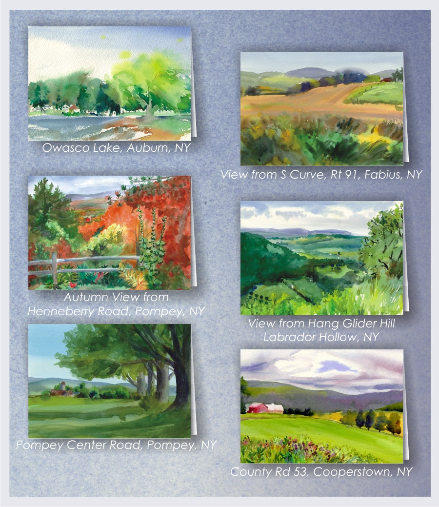 Gift Folio - Views of Central New York by Lucie Wellner - Package of Six