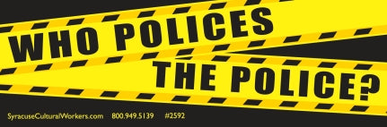 Small Sticker - Who Polices the Police?