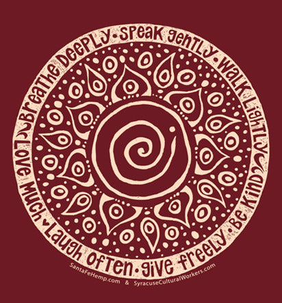 T-Shirt - Breathe Deeply - Fitted 100% Organic Cotton