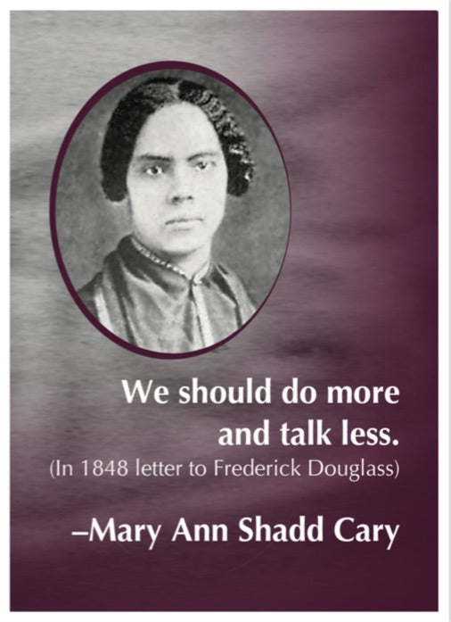 Notecard - Mary Ann Shadd Cary