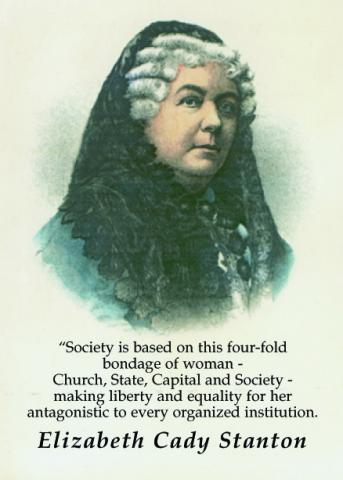 Notecard - Elizabeth Cady Stanton