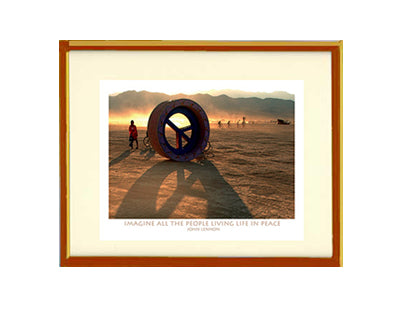 Framed Small Print - Imagine Peace