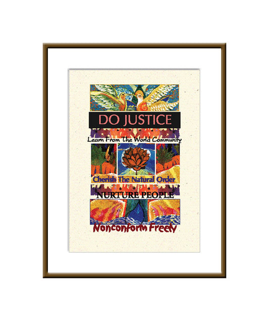 Framed Small Print - Do Justice