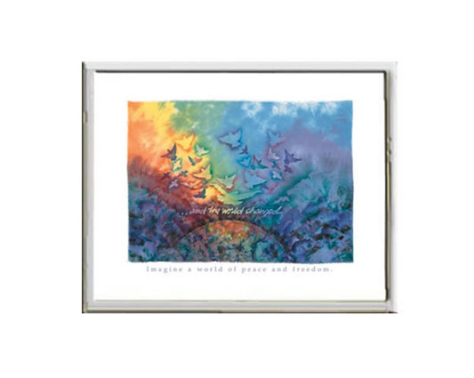 Framed Small Print - And the World Changed