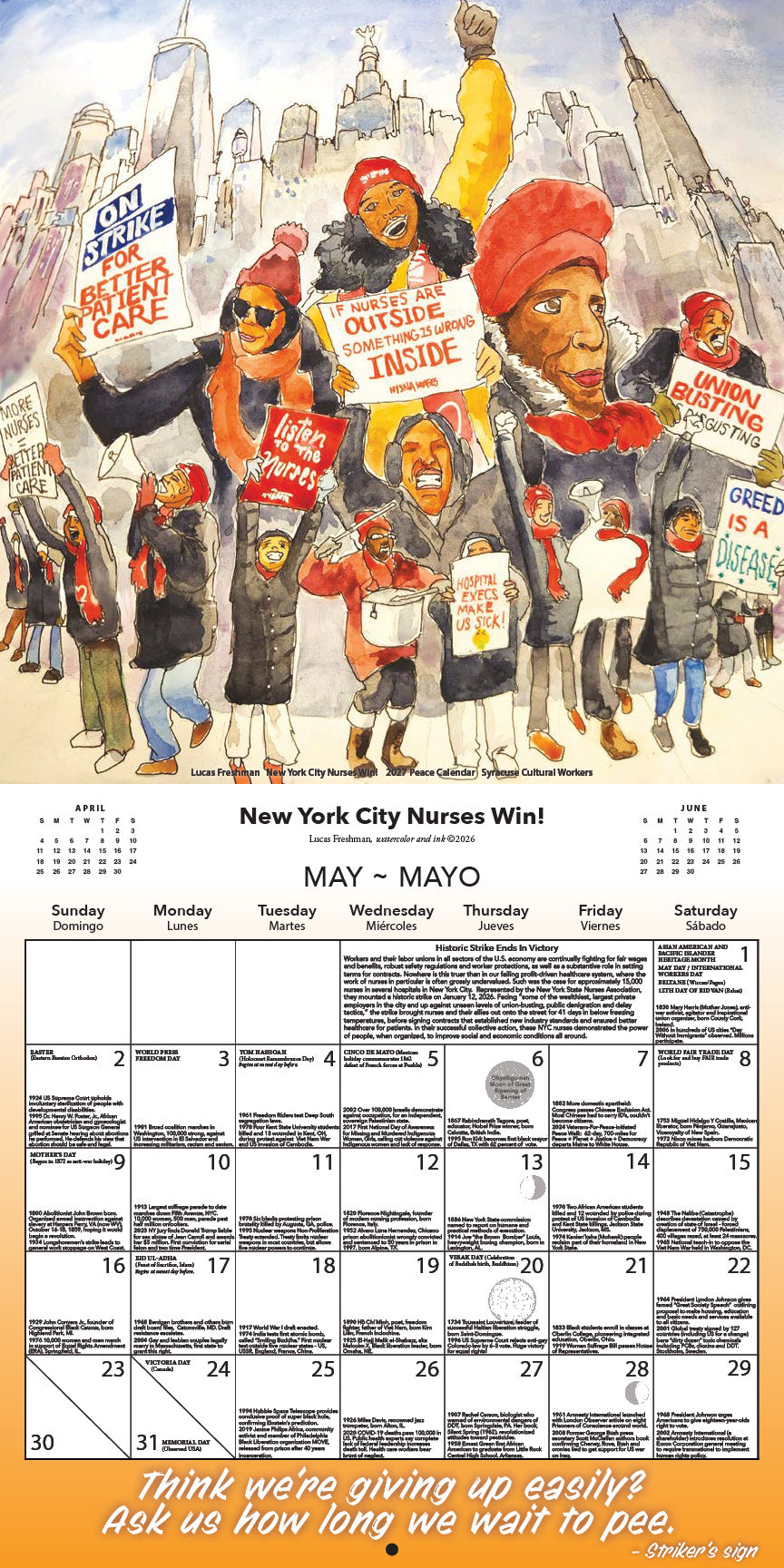 2027 Peace Calendar