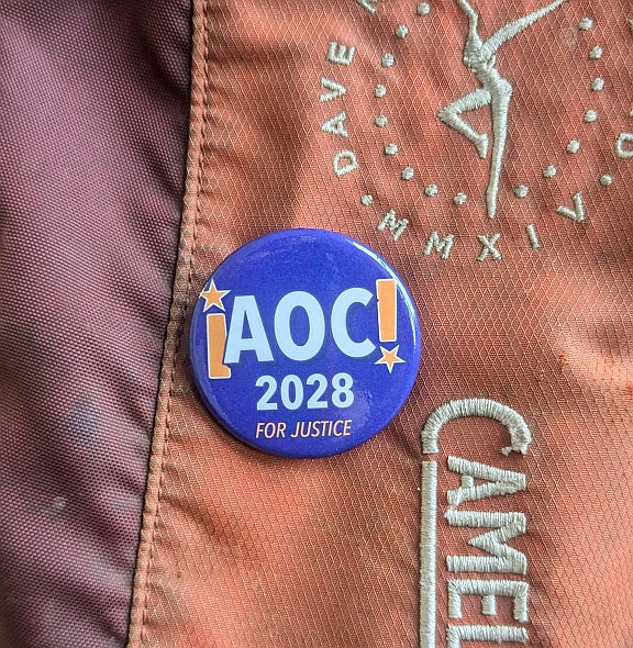 Button - AOC - 2028 (Yes, Alexandria Ocasio Cortez for President!)