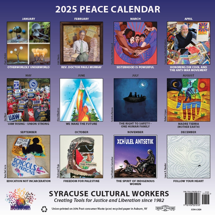 2025 Peace Calendar