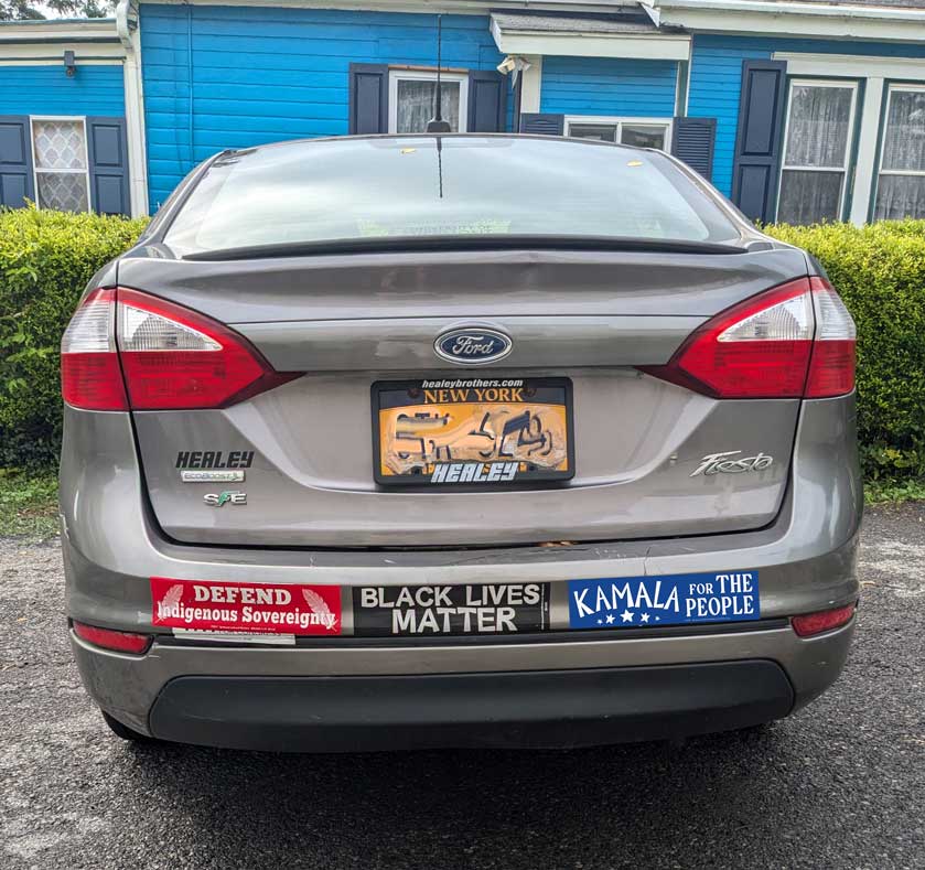 Kamala for the People sticker on car