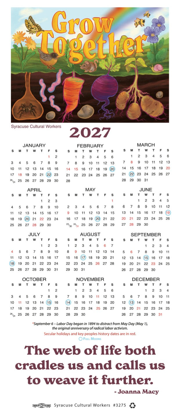 2027 Mini Poster Calendar