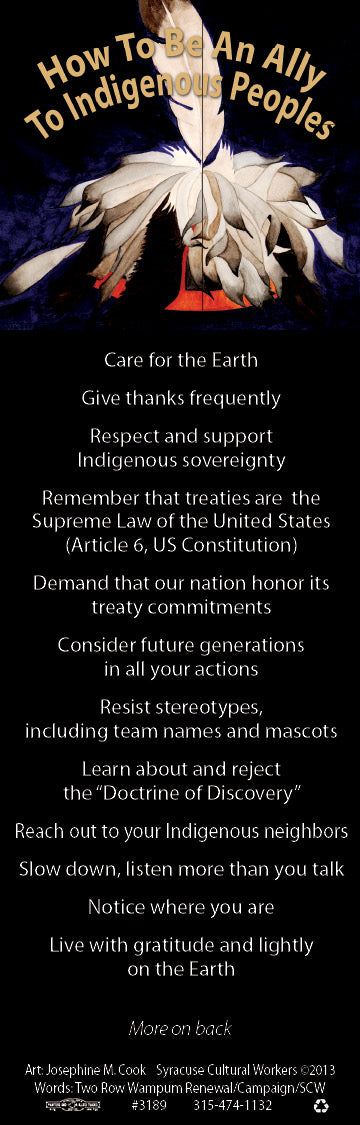 Bookmark - How To Be An Ally To Indigenous Peoples