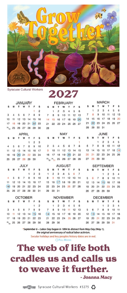 2027 Mini Poster Calendar