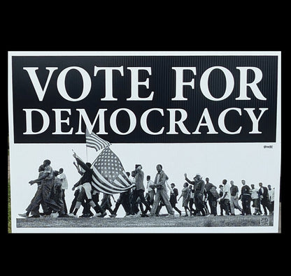 Yard Sign - Vote for Democracy