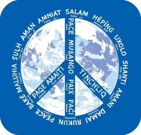 T-Shirt - Voices for Peace: 37 Languages - Organic Cotton