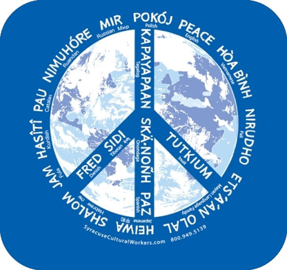 T-Shirt - Voices for Peace: 37 Languages - Organic Cotton