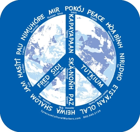 T-Shirt - Voices for Peace: 37 Languages - Organic Cotton