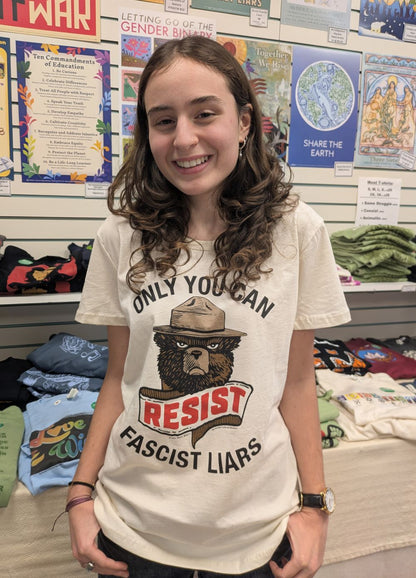 T-shirt - Resist Fascist Liars - Fitted Organic Cotton