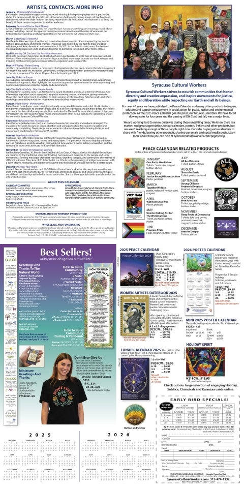 2025 Peace Calendar