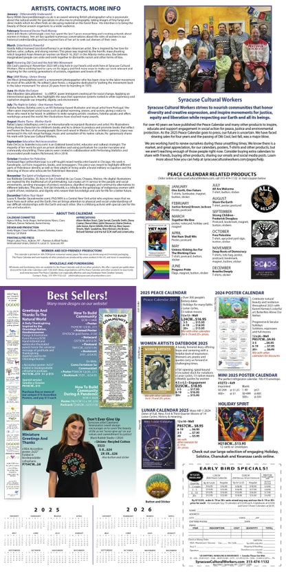 2025 Peace Calendar