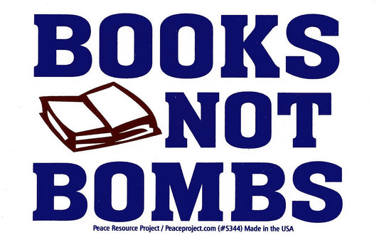 Sticker - Books Not Bombs