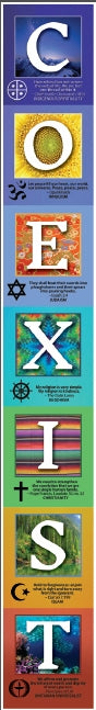Accordion Poster - Coexist
