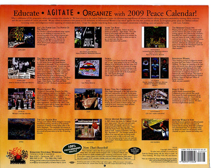 Calendar - 2009 Peace Calendar - dates align with 2026