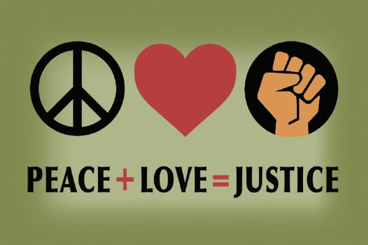 Magnet - Peace+Love=Justice