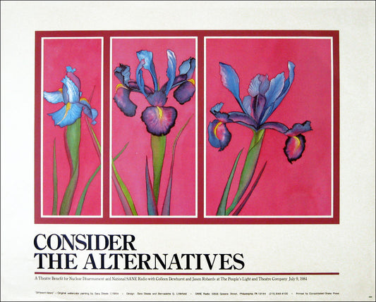 Poster - Blue Iris – Consider The Alternatives