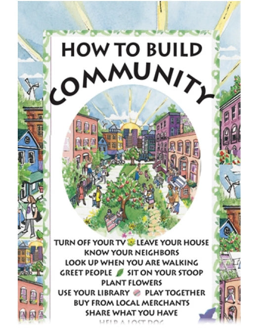 Poster - How To Build Community – Syracuse Cultural Workers