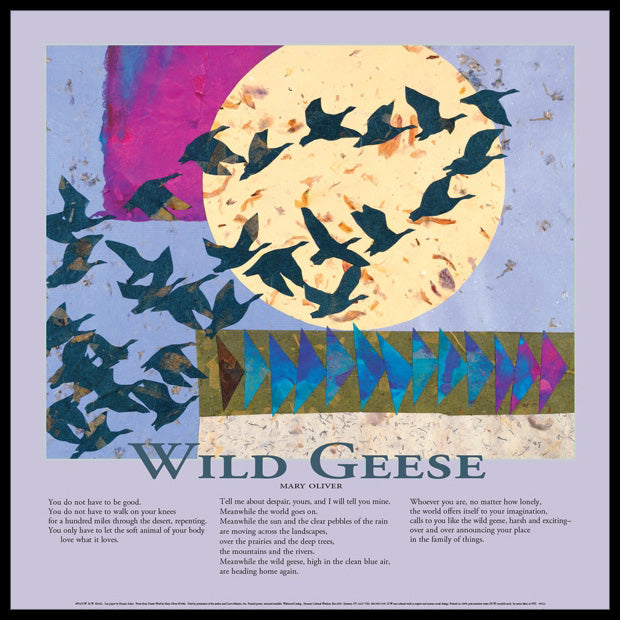 Poster - Mary Oliver's Wild Geese