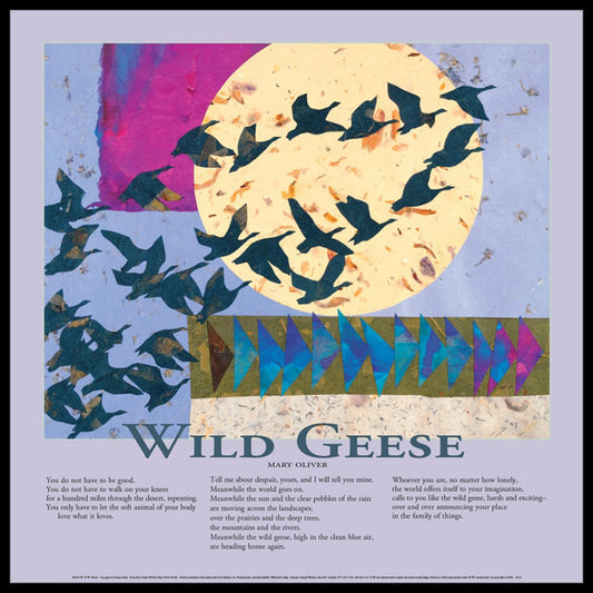 Poster - Mary Oliver's Wild Geese